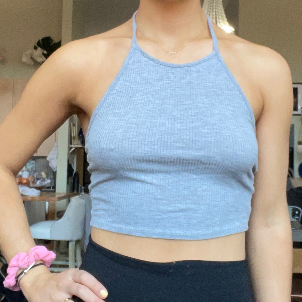 Gray Halter top
